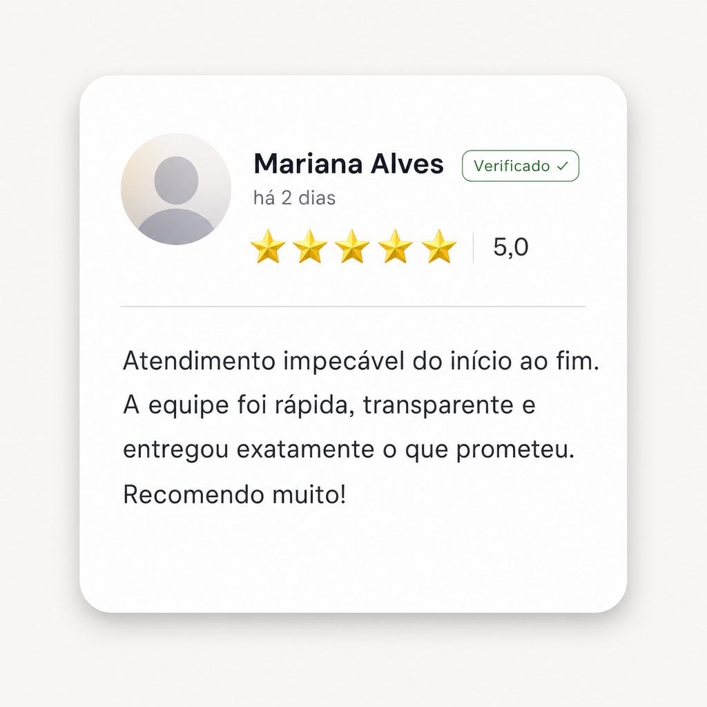 Avaliação 5 Estrelas (Google Review)
